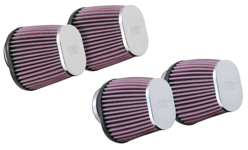 K&N Universal Clamp-On Air Filter 2-1/8in Flange 4x3in-B 3x2in-T 4in-L