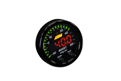 AEM - X-Series Boost Pressure -30inHg 60psi Gauge Kit