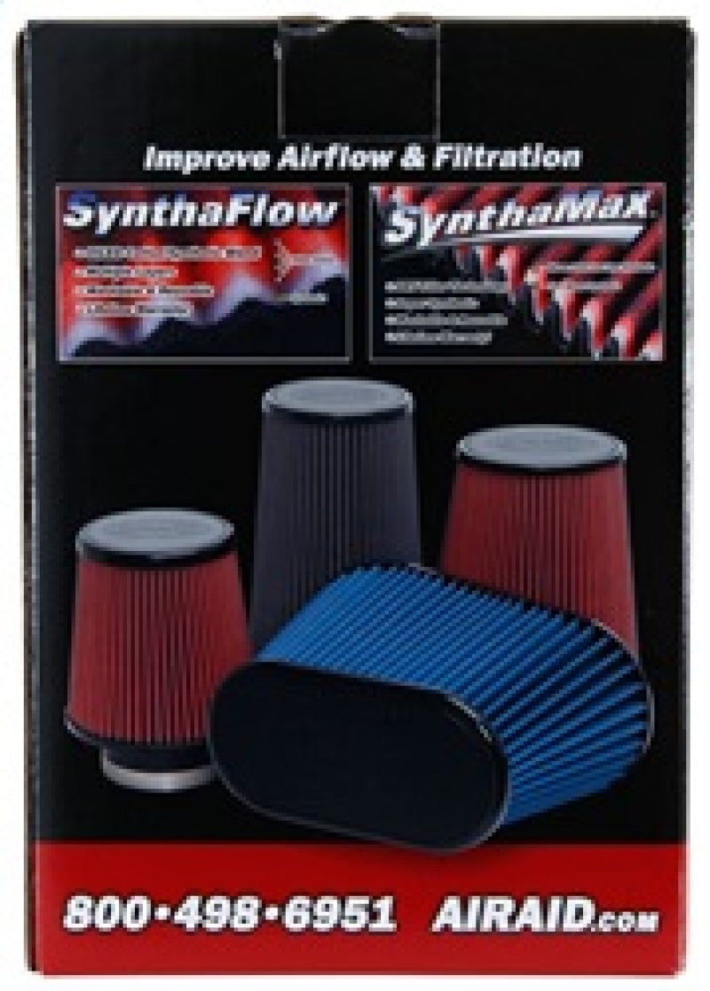 Airaid Universal Air Filter - Cone 4 x 7 x 4 5/8 x 7 w/ Short Flange - Blue SynthaMax