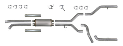 Diamond Eye KIT 3-1/2in Catback DUAL GAS AL TOYOTA TUNDRA 5.7L 07-10