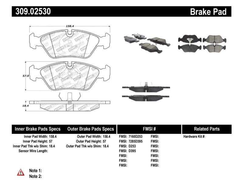 StopTech Performance Brake Pads