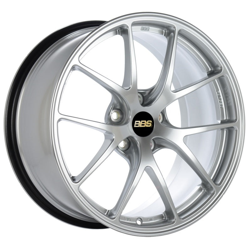 BBS RI-A 18x8.5 5x120 ET34 Diamond Silver Wheel -82mm PFS/Clip Required