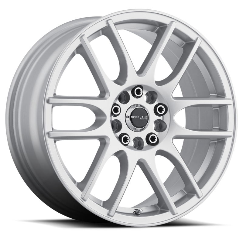 Raceline 141S Mystique 17x7.5in / 5x110/5x115 BP / 40mm Offset / 72.62mm Bore - Gloss Silver Wheel