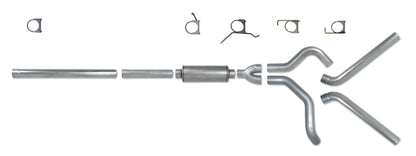 Diamond Eye KIT 4in Catback DUAL SS: 2004.5-2007.5 DODGE CUMMINS 600