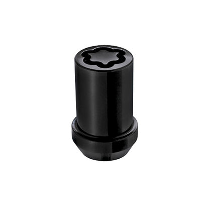 McGard - Wheel Lock Nut Set - 4pk. (Tuner / Cone Seat) M12X1.5 / 13/16 Hex / 1.24in. Length - Black