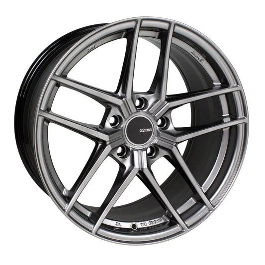 Enkei TY5 19x8 5x112 45mm Offset 72.6mm Bore Hyper Silver Wheel