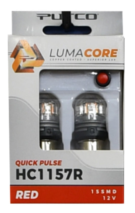 Putco LumaCore 1157 Red - Pair (x3 Strobe w/ Bright Stop)