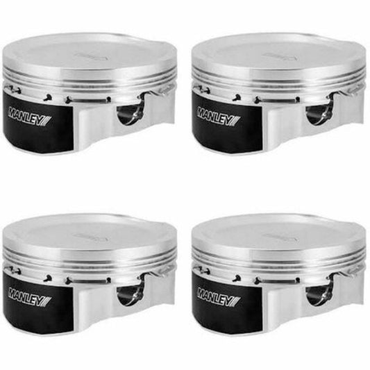 Manley 90-93.5 Eclipse (6 Bolt 4G63T) 86mm +1mm Over Bore 8.5:1 Dish Piston Set w/ Rings