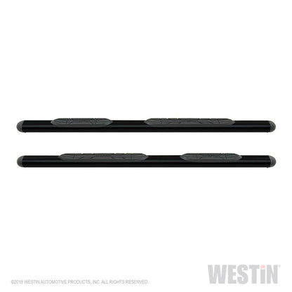 Westin Premier 4 Oval Nerf Step Bars - 85 in - Black