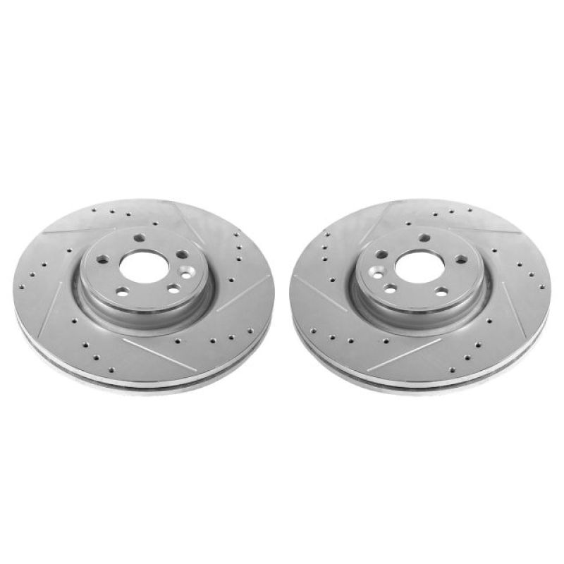 Power Stop 12-18 Volvo S60 Front Evolution Drilled & Slotted Rotors - Pair