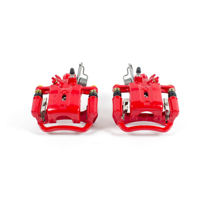 Power Stop 2001 Infiniti I30 Rear Red Calipers w/Brackets - Pair