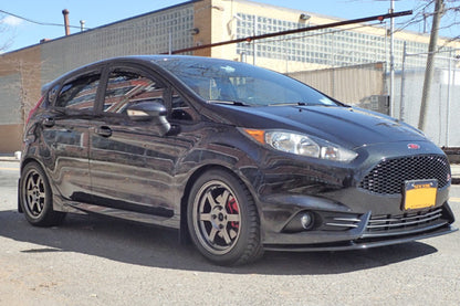 Rally Armor 13-19 Ford Fiesta ST Black UR Mud Flap w/Silver Logo