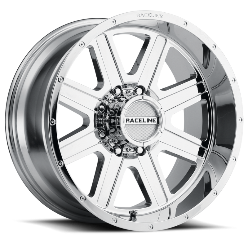 Raceline 940C Hostage 20x10in / 5x127 BP / -19mm Offset / 78.1mm Bore - Chrome Wheel