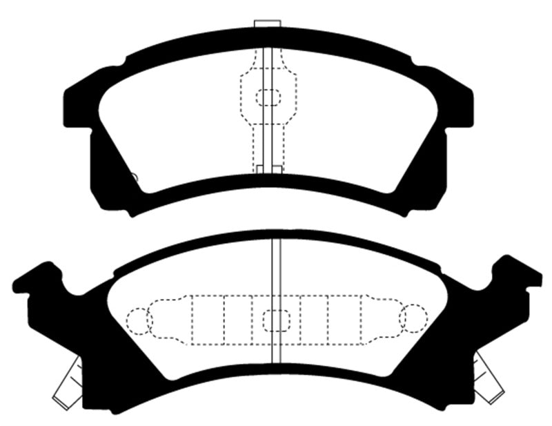 EBC 91-95 Buick Skylark 2.3 Ultimax2 Front Brake Pads