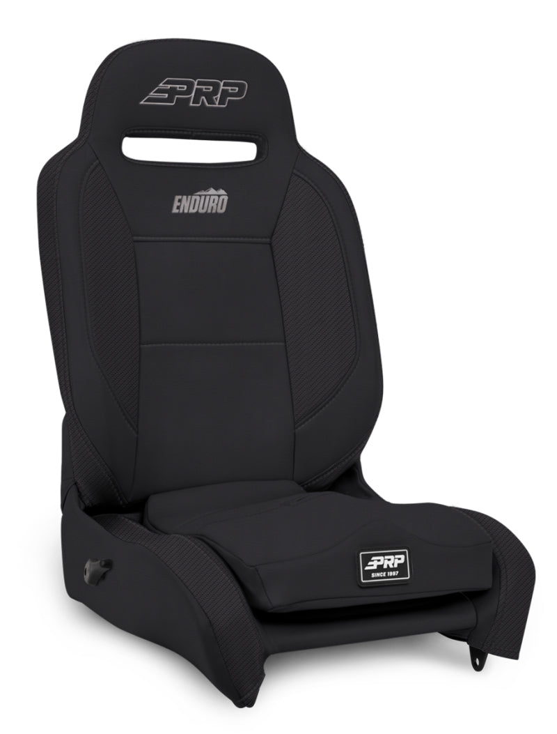 PRP Enduro Elite Reclining Suspension Seat (Driver Side)- Black Vinyl/Black