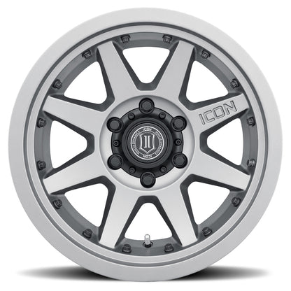 ICON Rebound Pro 17x8.5 5x150 25mm Offset 5.75in BS 110.1mm Bore Titanium Wheel