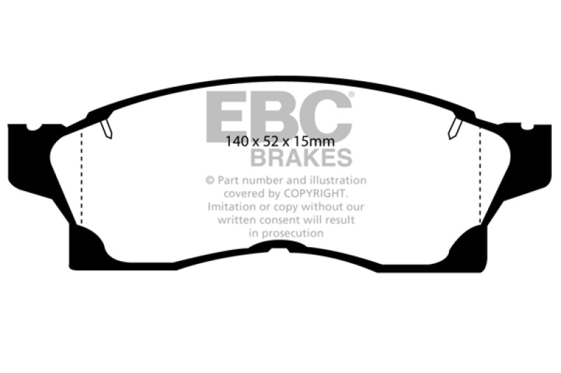 EBC 2017+ Mercedes-Benz E300 (W213) Ultimax Rear Brake Pads