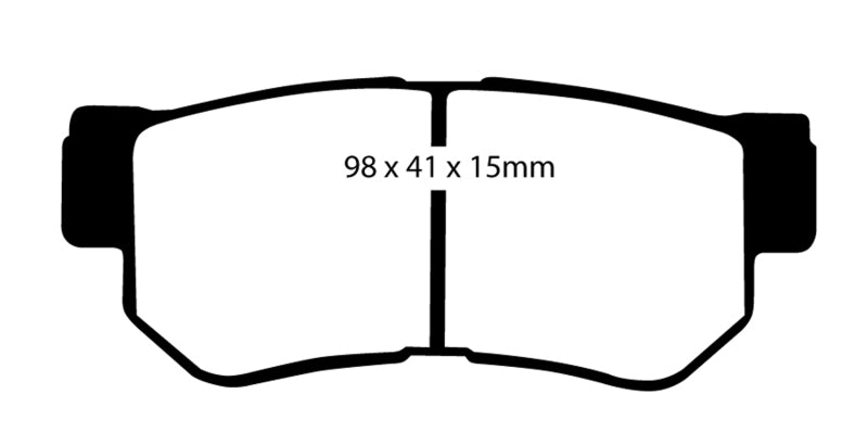 EBC 08-09 Hyundai Azera 3.3 Ultimax2 Rear Brake Pads