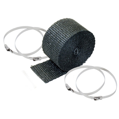 DEI Exhaust Wrap Kit - Pipe Wrap and Locking Tie - Black