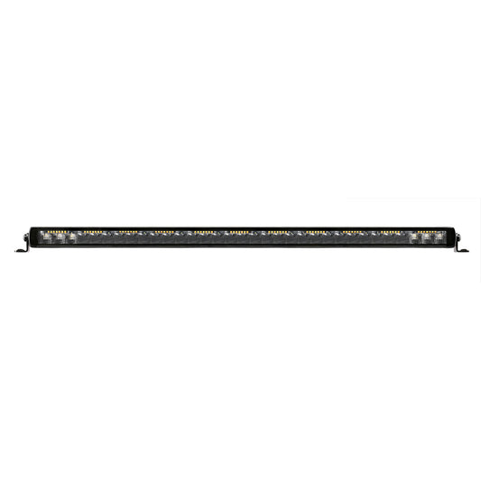 Go Rhino Xplor Blackout Combo Series Sgl Row LED Light Bar w/Amber (Side/Track Mount) 31.5in. - Blk