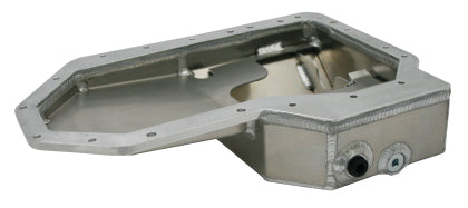 Moroso - (w/Factory AC) Road Race Baffled Extra Capacity Aluminum Oil Pan for Mitsubishi Evo 10