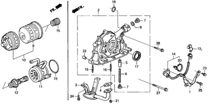 Acura - 1994-2001 Integra Complete Oil Strainer