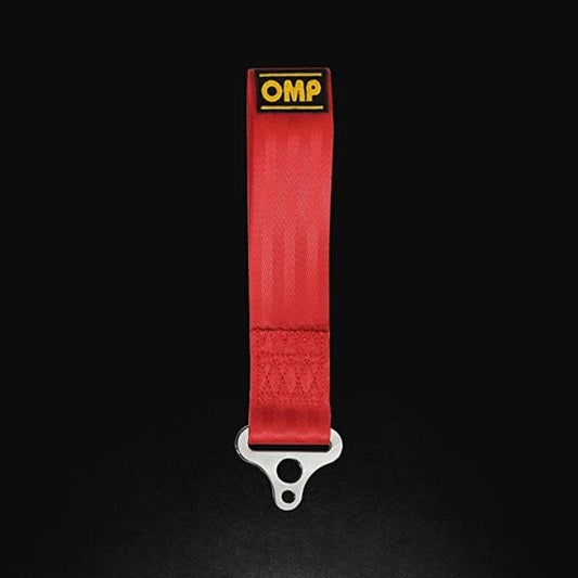 OMP Tow Hook Stainless Internal Diameter 100 mm - Medium Material (Red)