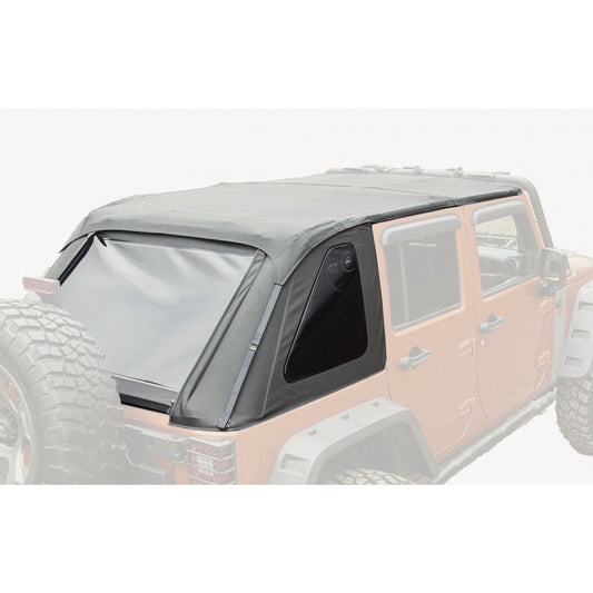 Rugged Ridge Bowless Soft Top Black Diamond 4-Door 07-18 Jeep Wrangler JK