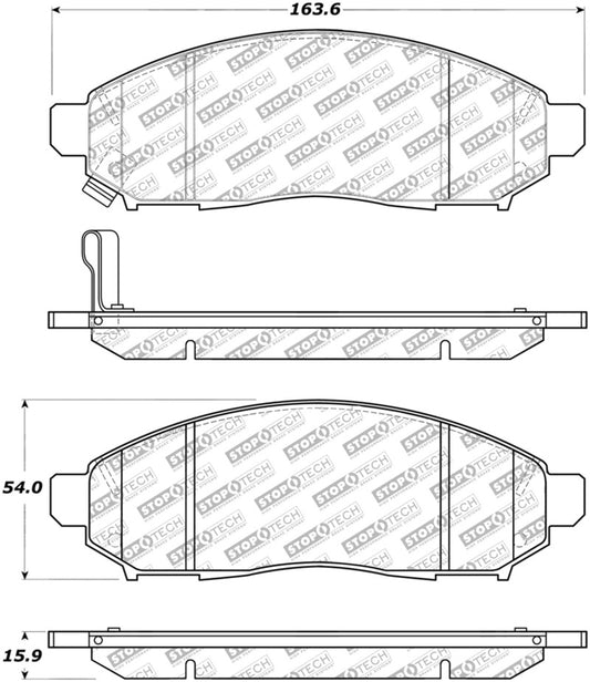 StopTech Street Select Brake Pads - Front