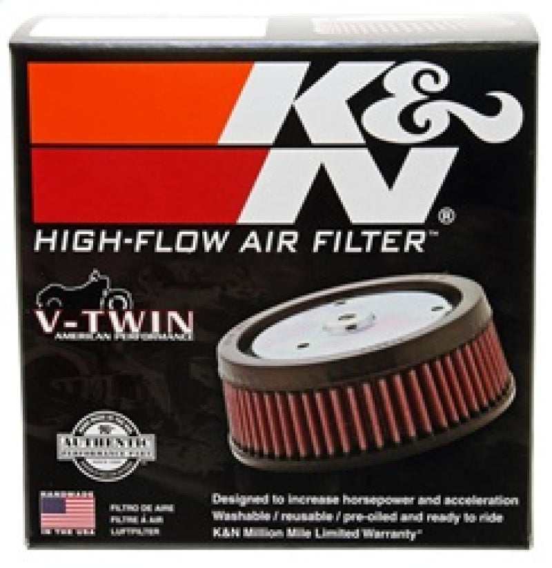 K&N 4in ID / 5.25in OD / 2in H Custom Assembly Filter designed to fit Harley-Davidson Motorcycles