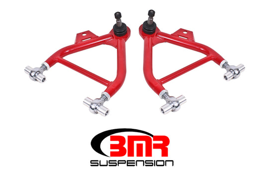 BMR 79-93 Fox Mustang Lower A-Arms (Coilover Only) w/ Adj. Rod End and Tall Ball Joint - Red