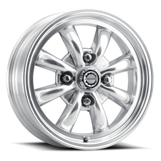 Mobelwagen MW-731P Blitz 15x5.5in / 4x130 BP / 20mm Offset / 88.6mm Bore - Polished Wheel