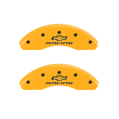 MGP 4 Caliper Covers Engraved Front & Rear MGP Black finish silver ch