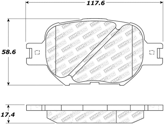 StopTech Street Select Brake Pads - Front/Rear