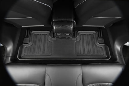 3D Maxpider 17-21 Tesla Model X Folding 7-Seat Elitect 1st 2nd 3rd Row - Floor Mat Set (Black)