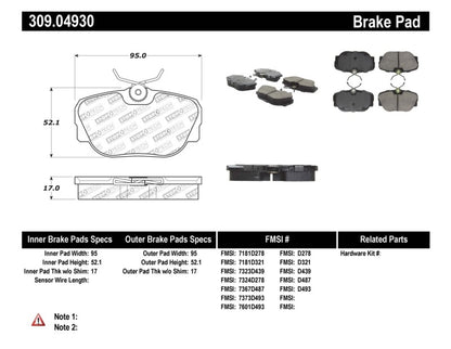 StopTech Performance Brake Pads