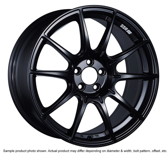 SSR GTX01 18x8.5 5x100 44mm Offset Flat Black Wheel 02-05 WRX