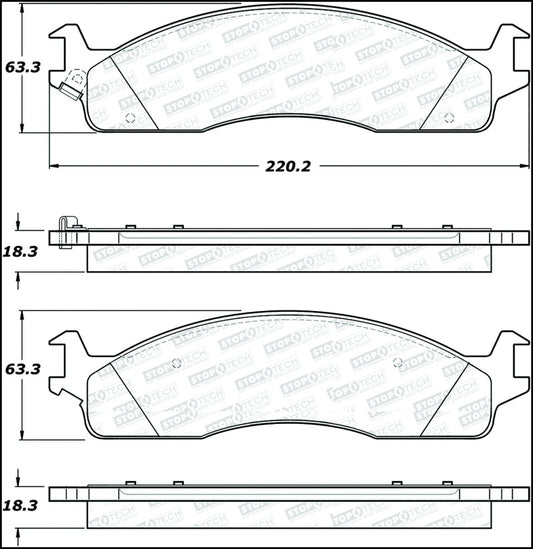 StopTech Street Select Brake Pads