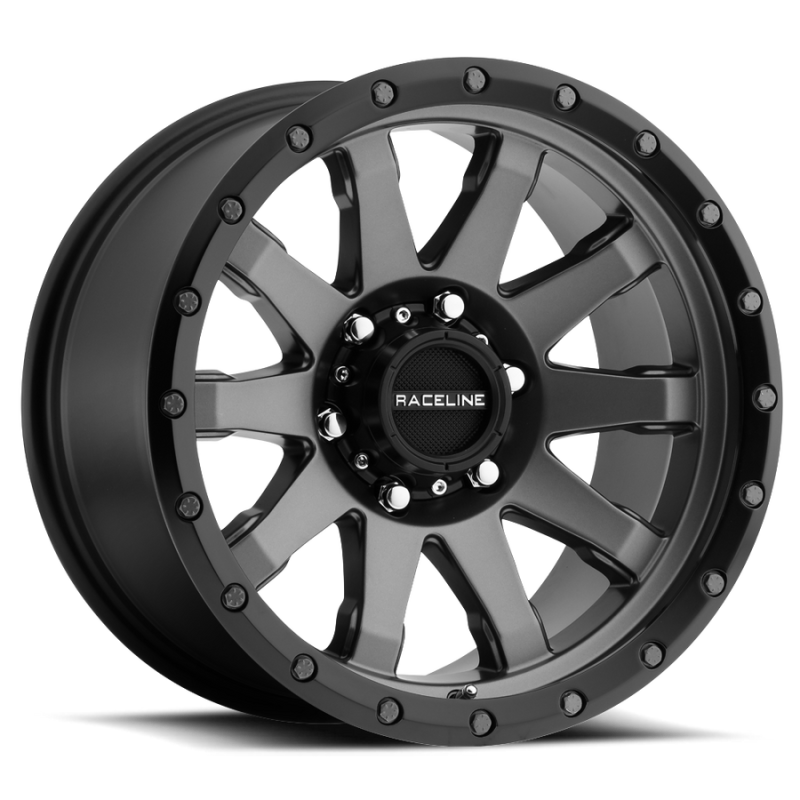 Raceline 934G Clutch 17x8.5in / 5x127 BP / 0mm Offset / 78.1mm Bore - Gunmetal Wheel