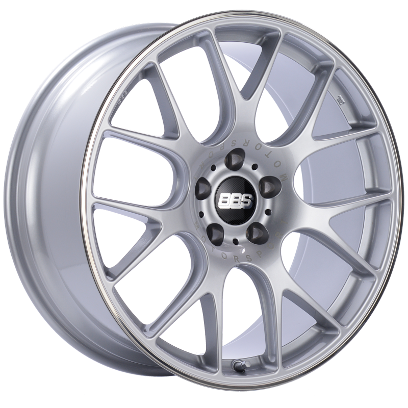 BBS CH-R 20x9 5x115 ET24 Diamond Silver Polished Rim Protector Wheel -82mm PFS/Clip Required