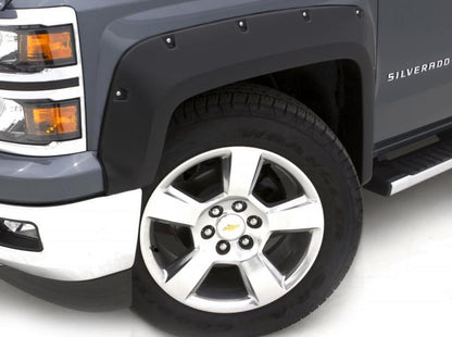 Lund 15-17 Ford F-150 RX-Rivet Style Smooth Elite Series Fender Flares - Black (2 Pc.)