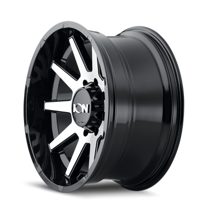 ION Type 143 20x10 / 6x135 BP / -19mm Offset / 87.1mm Hub Black/Machined Wheel