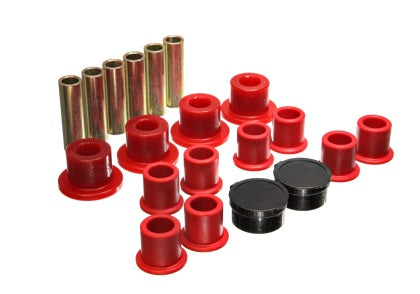 Energy Suspension - Red Rear Leaf Spring Bushing Set for 98-11 Ford Ranger