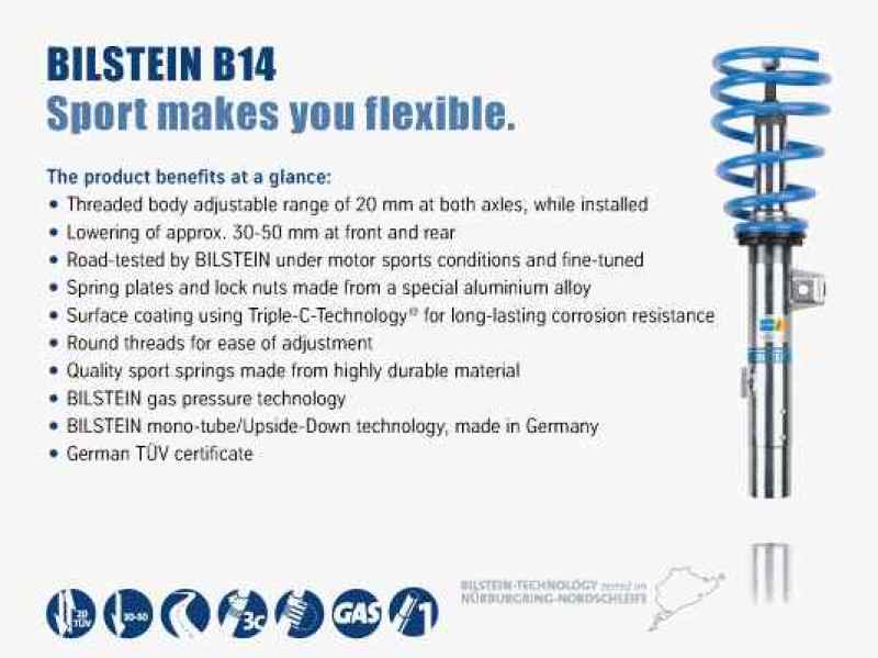 Bilstein B14 (PSS) 11-15 Nissan Juke Front & Rear Performance Suspension Kit