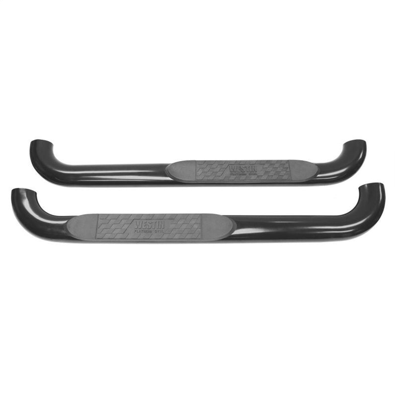 Westin 2015-2018 Chevy Silverado 25/3500 Reg Cab (Body Mount) Platinum 4 Oval Nerf Step Bars - Black