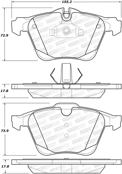 StopTech Street Brake Pads - Front