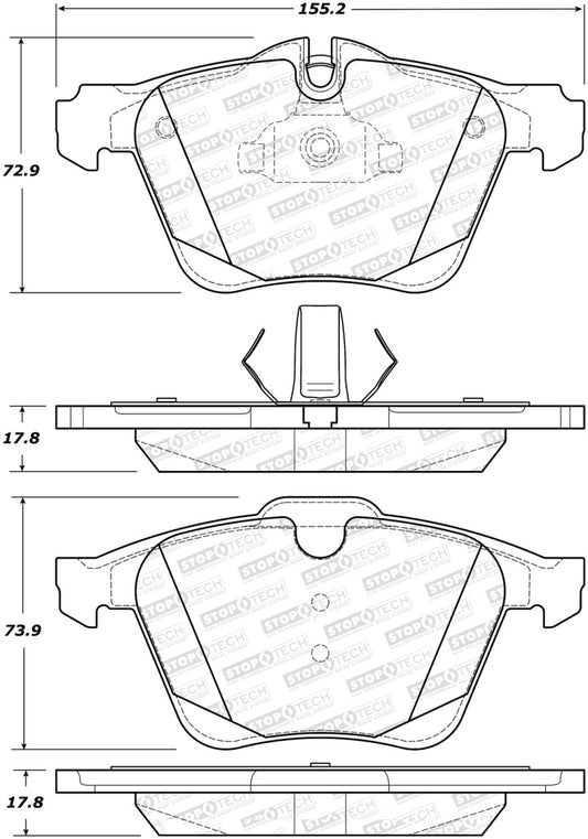 StopTech Street Brake Pads - Front