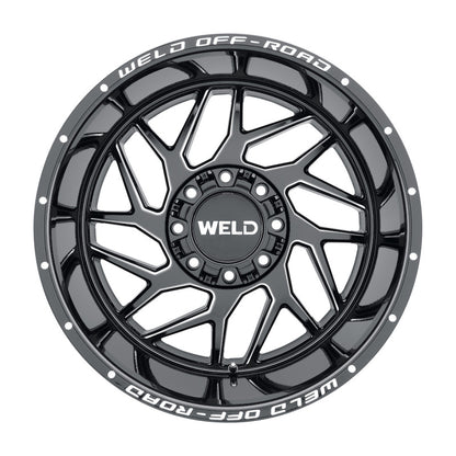 Weld Off-Road W117 20X9 Fulcrum 8X170 ET00 BS5.00 Gloss Black MIL 125.1