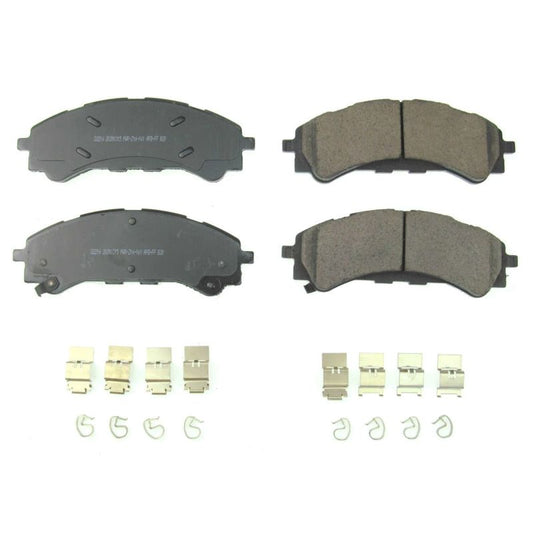 Power Stop 2019 Ford Ranger Front Z17 Evolution Ceramic Brake Pads w/Hardware