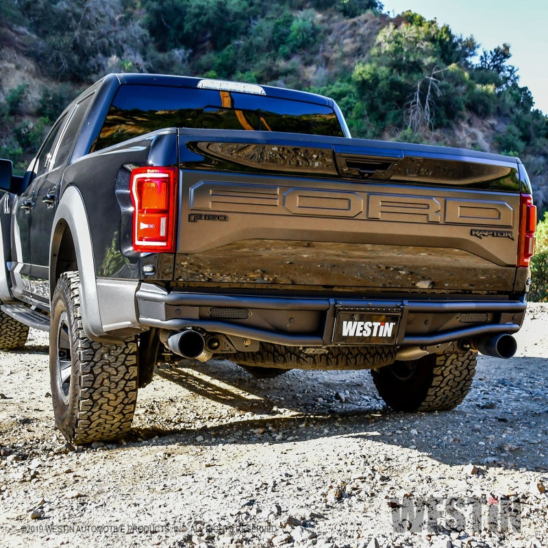 Westin 17-20 Ford F-150 Raptor Outlaw Rear Bumper - Tex. Blk